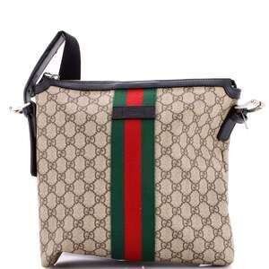 Gucci Web Messenger Bag Gg Coated #240755G10B